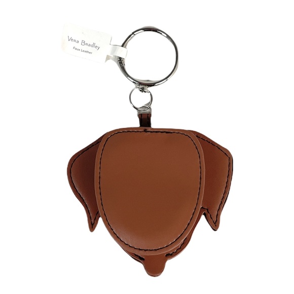 Vera Bradley Dog Bag Charm, Coin Purse, Brown - Picture 2 of 5